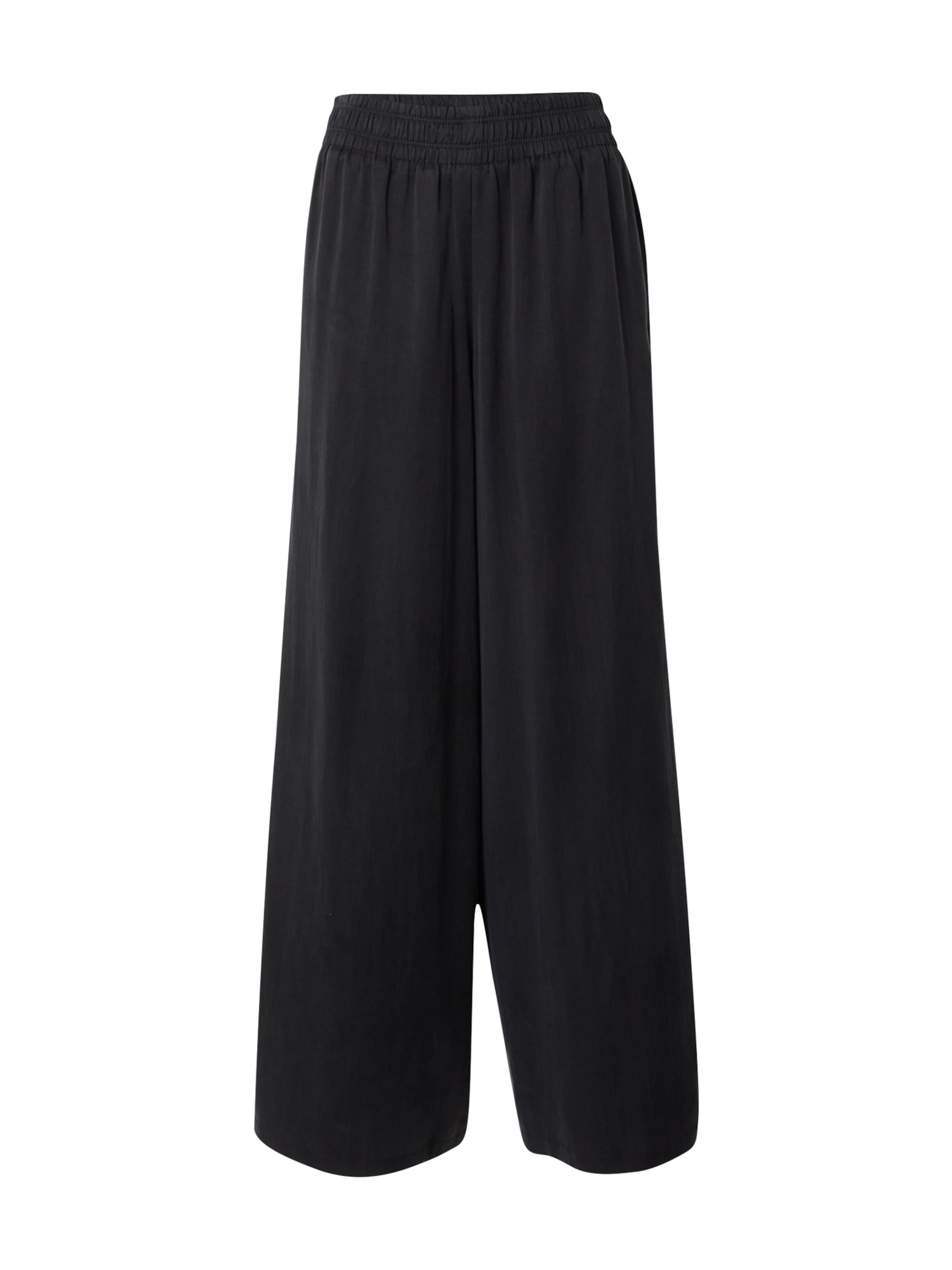 melns DRYKORN Platas staras Bikses 'CEILING': no priekšpuses