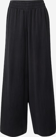 DRYKORN Wide Leg Housut 'CEILING' värissä musta: etupuoli