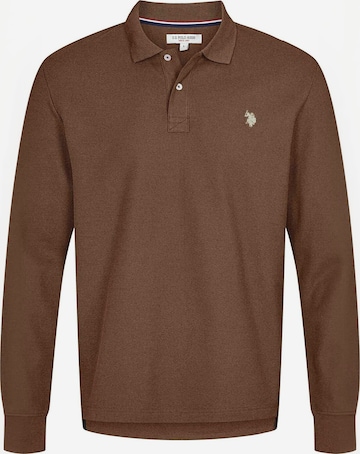 U.S. POLO ASSN. Košile ' UMBrett ' – hnědá: přední strana