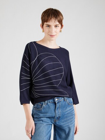 s.Oliver BLACK LABEL Trui in Blauw: voorkant