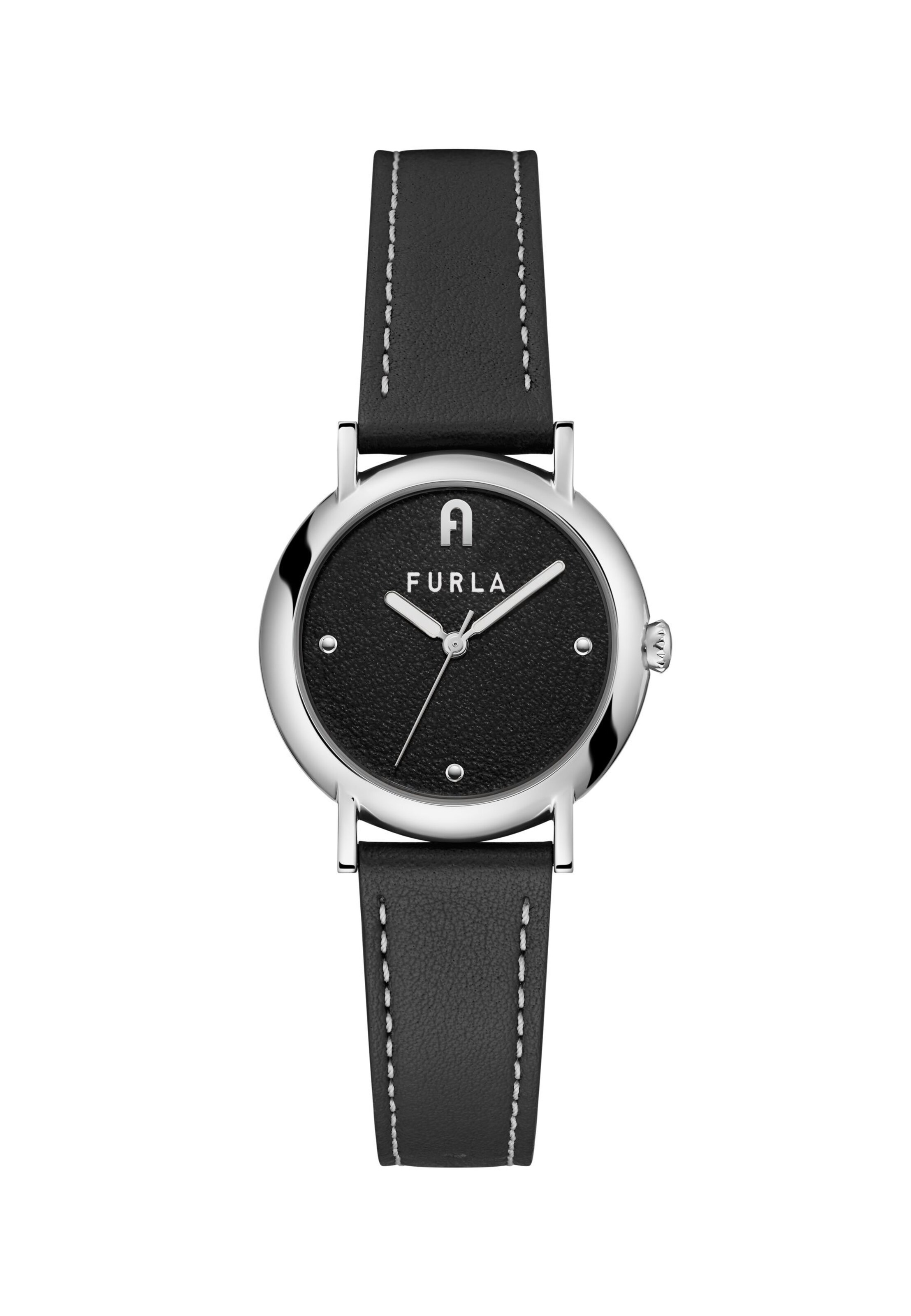 FURLA Analoog horloge 'Easy Shape' in Zwart