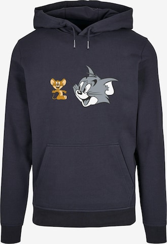 ABSOLUTE CULT Sweatshirt 'Tom And Jerry - Simple Heads' in Blauw: voorkant