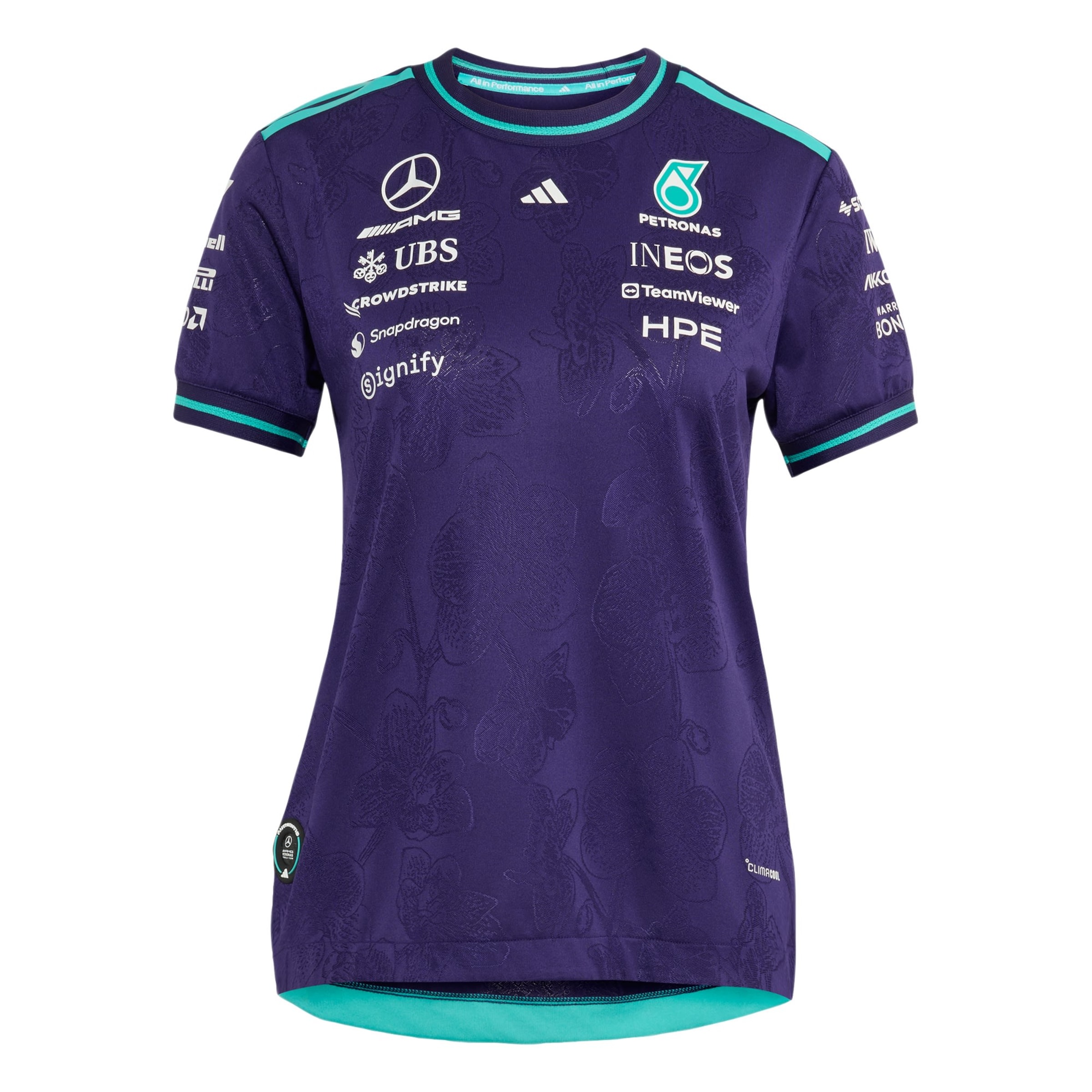 Maglia funzionale 'Mercedes - AMG Petronas Formula 1 Team' di ADIDAS PERFORMANCE in lilla