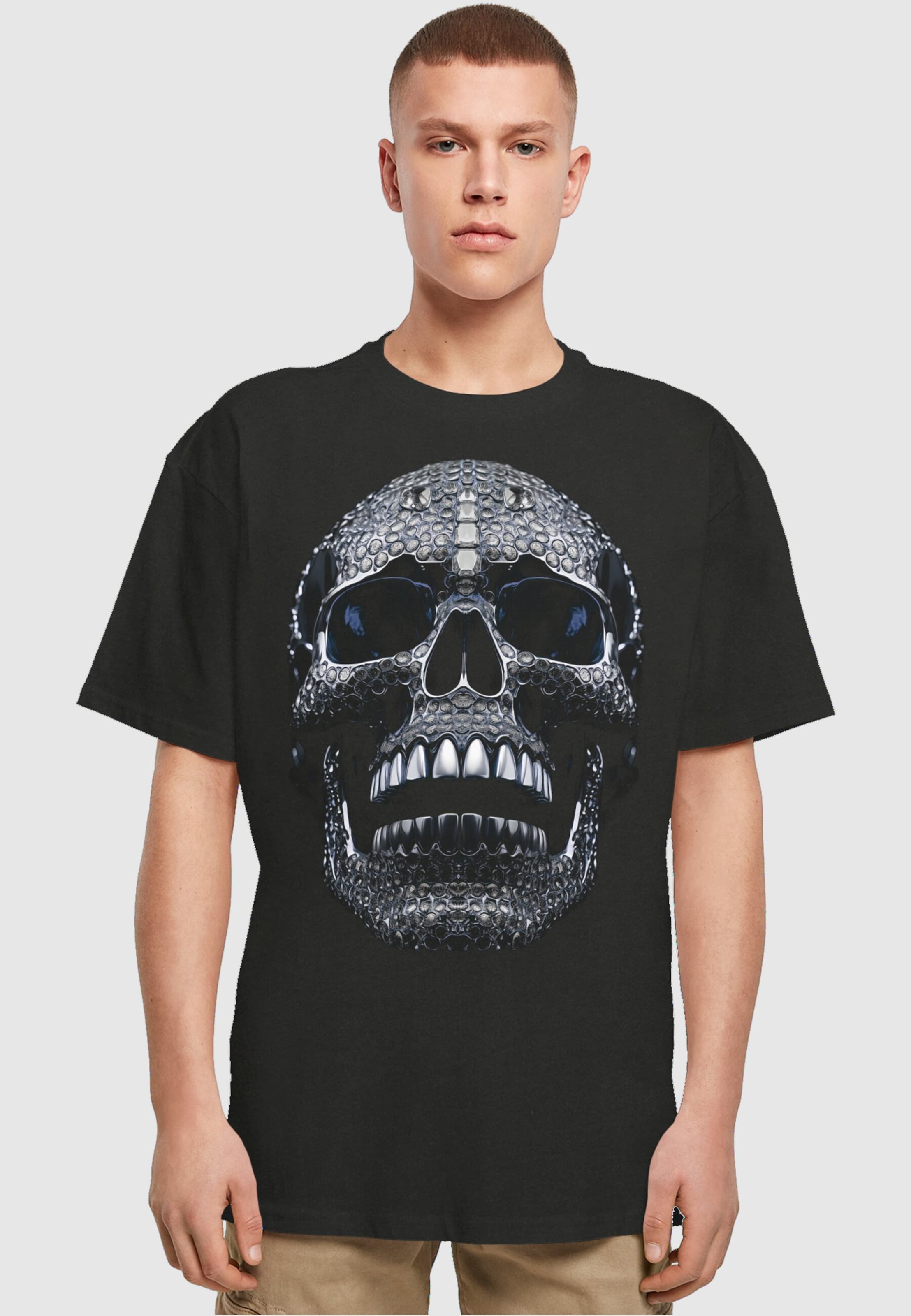 DimMoire Dig in Skull オフショル Tシャツ レフレム 白