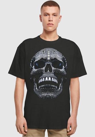 T-Shirt 'Diamond Skull' Forgotten Faces en noir : devant