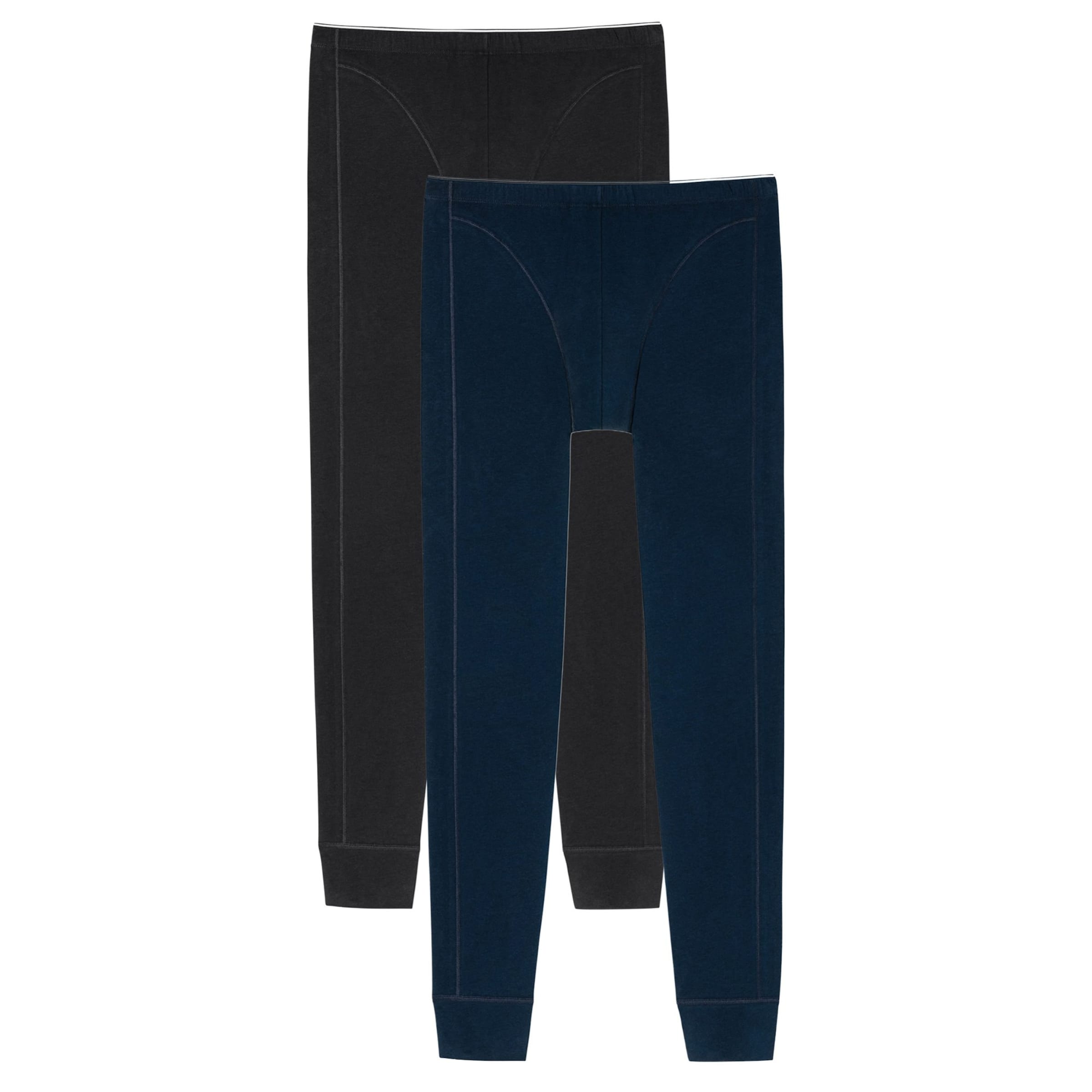 Sous-vêtements longs SCHIESSER en noir : devant