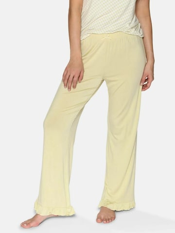Pantalon de pyjama 'Jasmin' CCDK Copenhagen en jaune : devant