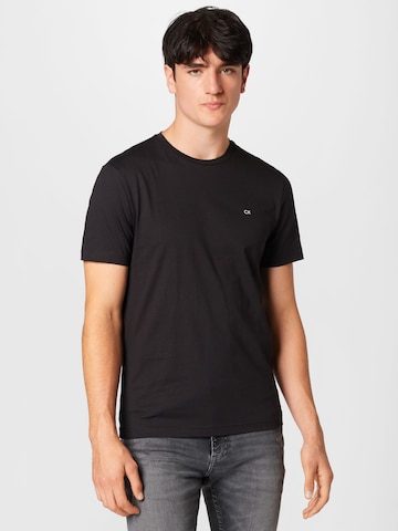 T-Shirt Calvin Klein en noir : devant