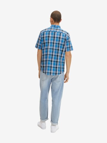 Coupe regular Chemise TOM TAILOR en bleu