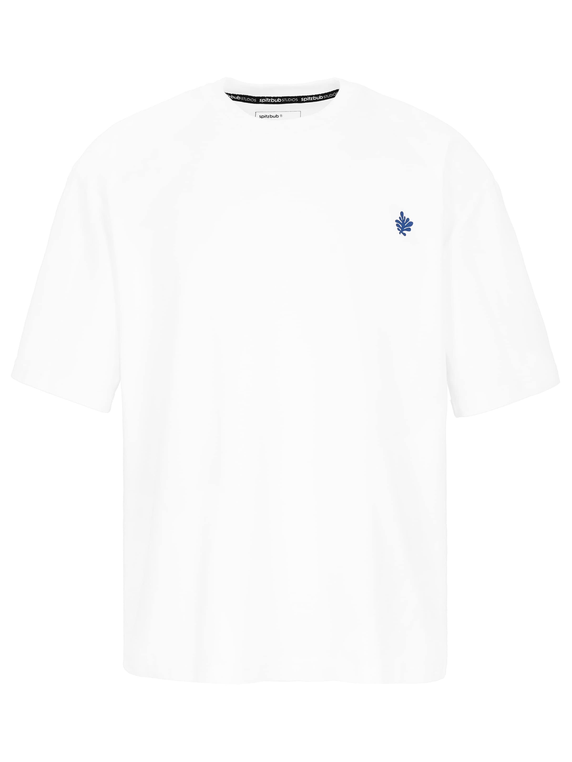 SPITZBUB Shirt 'Coral' in White: front