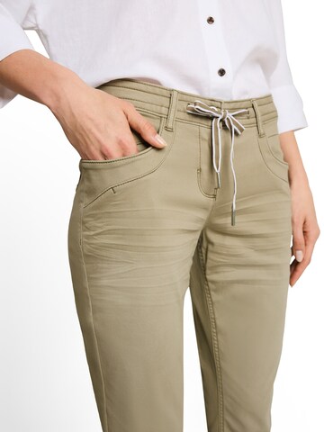TOM TAILOR Slimfit Hose in Grün