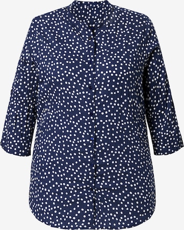 Ulla Popken Blouse in Blue: front