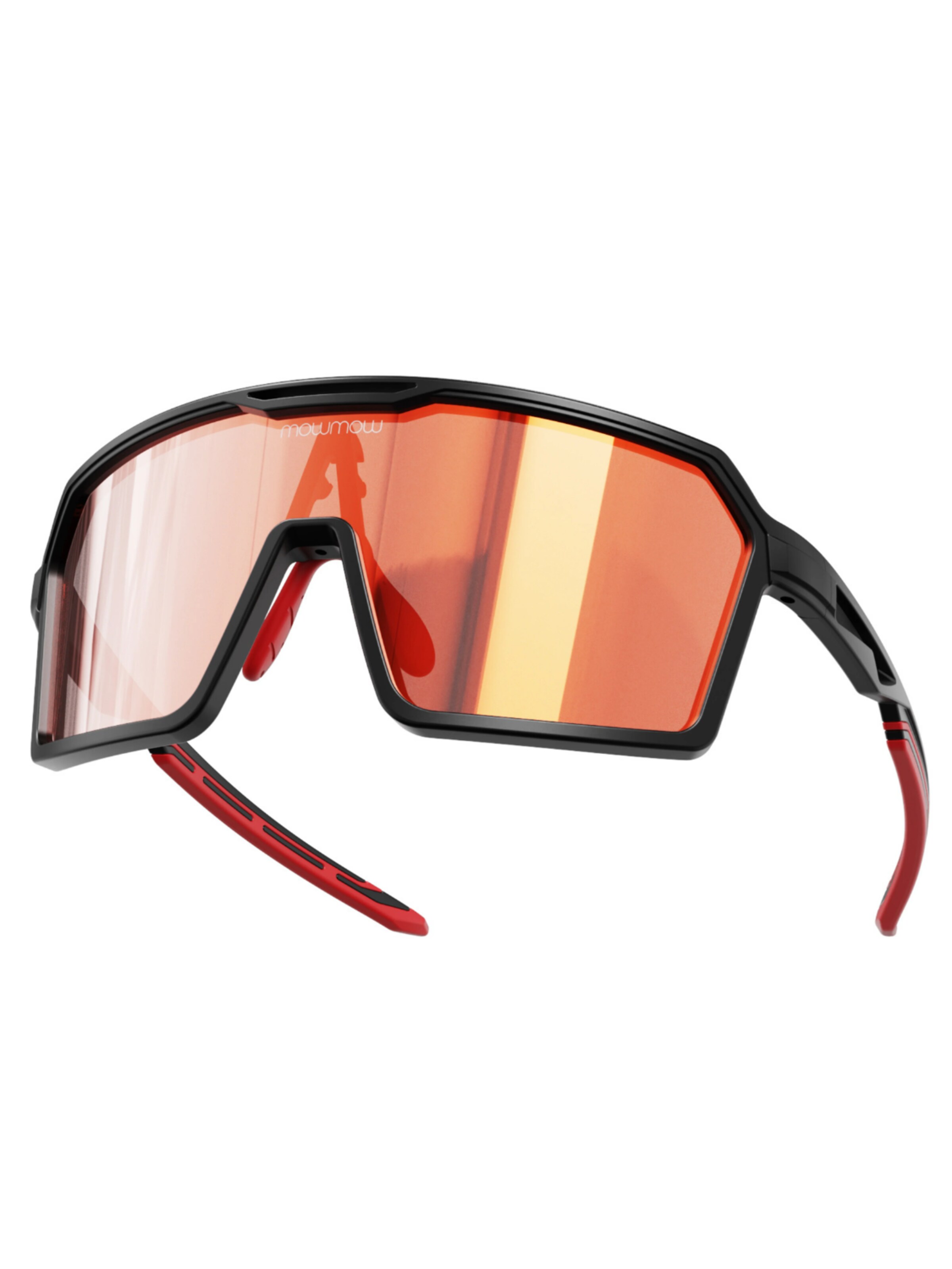 Mowmow Sportzonnebril 'MowMow Wizard Sunglasses - Sports Glasses - Photochromic Lens - Men - Women' in Oranje: voorkant