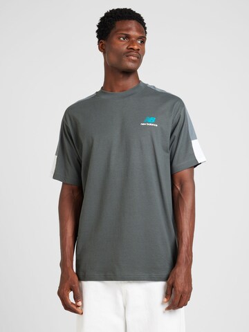 new balance T-Shirt 'Classics' in Grau: Vorderseite