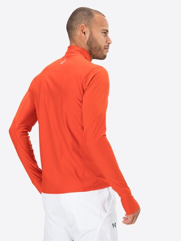 Coupe regular T-Shirt fonctionnel 'Qualifier' UNDER ARMOUR en orange