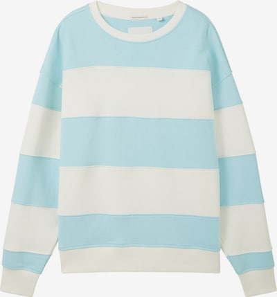 TOM TAILOR Sportisks džemperis, krāsa - debeszils / dabīgi balts, Preces skats