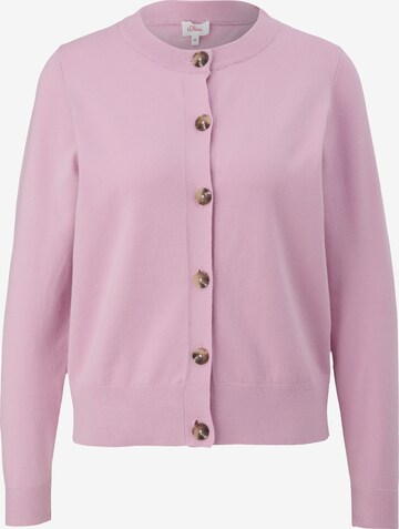 s.Oliver Knit Cardigan in Pink: front