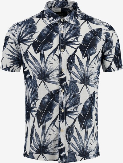 Key Largo Button Up Shirt 'MSH INSTINCT' in Blue / Navy / White, Item view