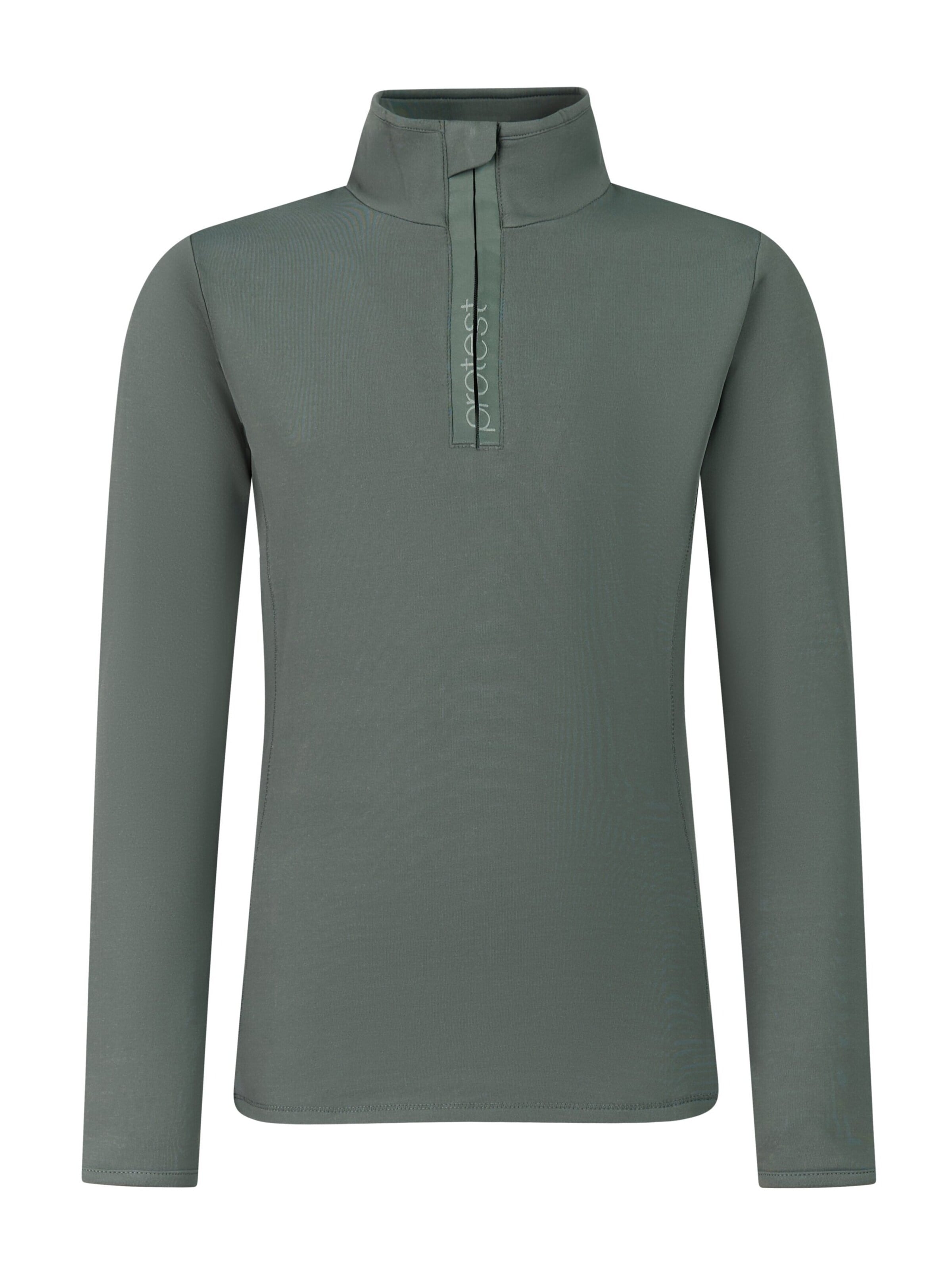 PROTEST Sportief sweatshirt 'REFABRIZOY JR' in Groen: voorkant