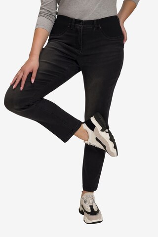 Ulla Popken Slim fit Jeans 'Sammy' in Black