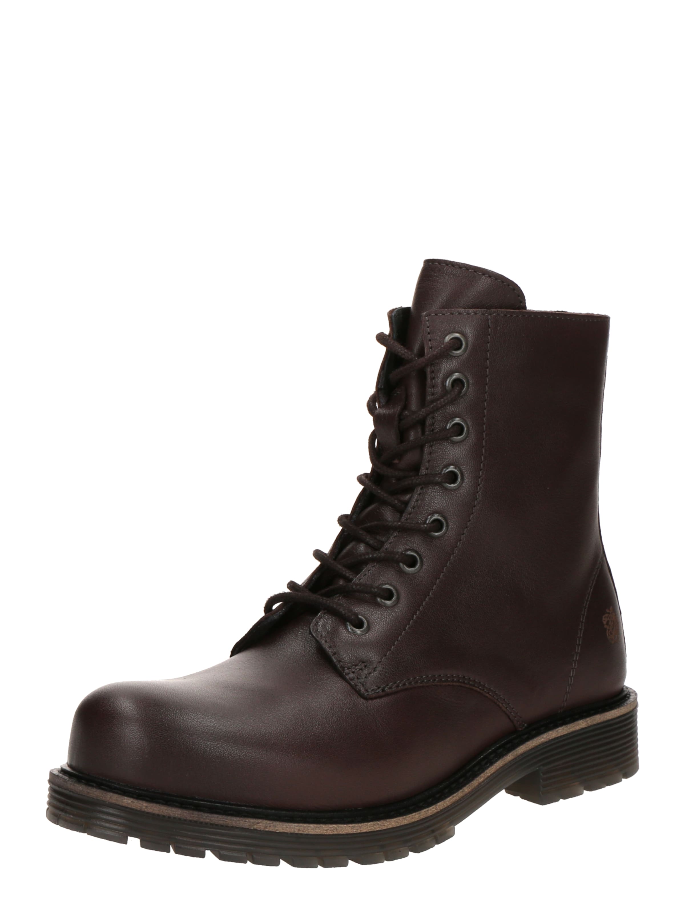 Apple of Eden Lace-Up Ankle Boots 'SUN' in Brown: front
