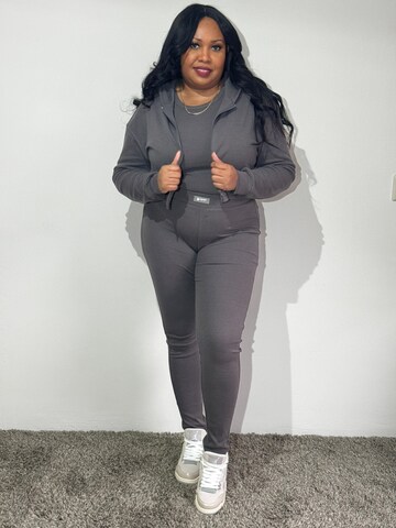 Mowi Fit Tracksuit 'Hoodie Legging Set' in Grey