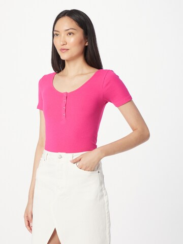 PIECES Shirt 'KITTE' in Roze: voorkant