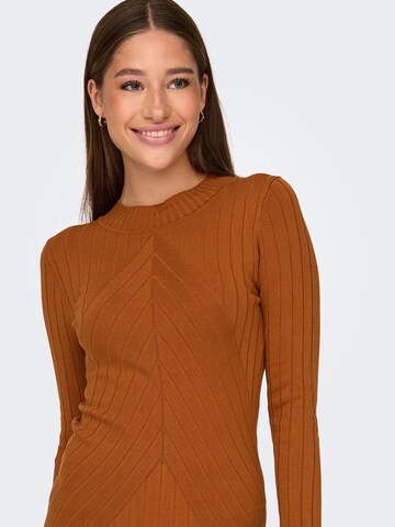 JDY Knitted dress in Brown