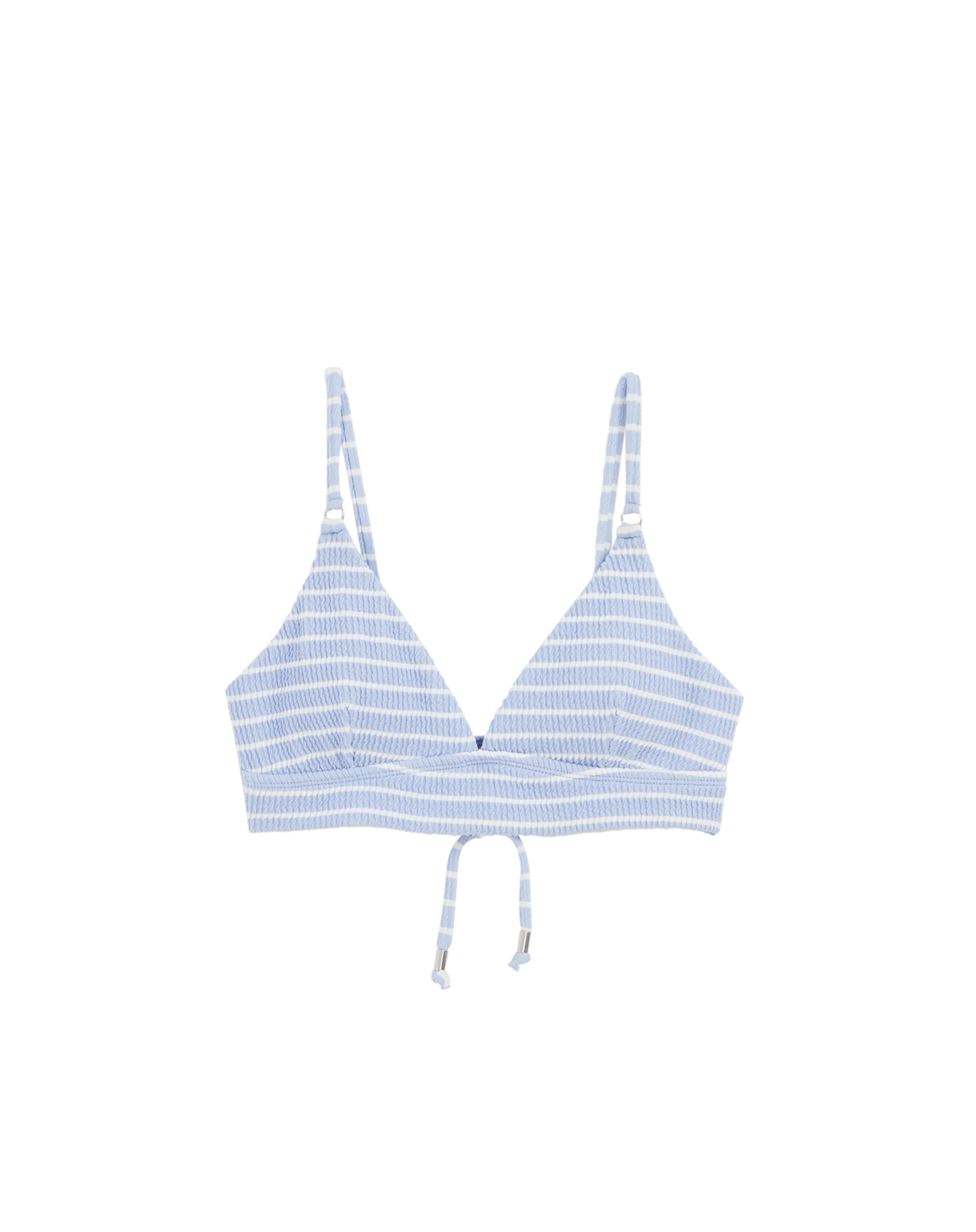 világoskék / fehér WE Fashion Bikini felső, Termék nézet