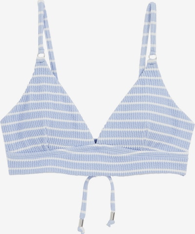 WE Fashion Bikini gornji dio u svijetloplava / bijela, Pregled proizvoda
