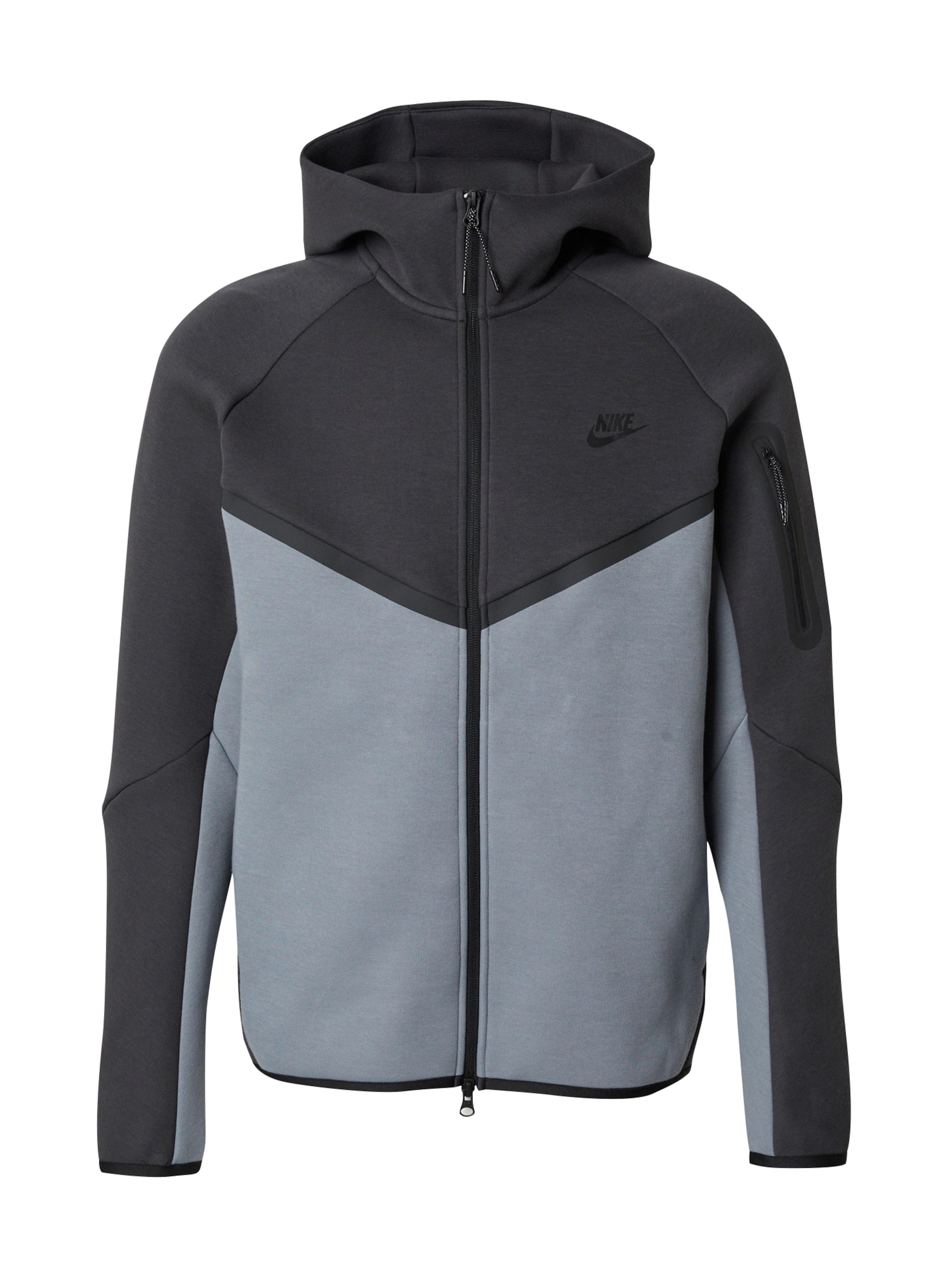 Hanorac 'TECH FLEECE' de la Nike Sportswear pe gri: față