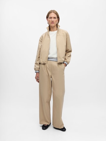 Wide Leg Pantalon OBJECT en beige