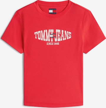 Tommy JeansMajica - crvena boja: prednji dio