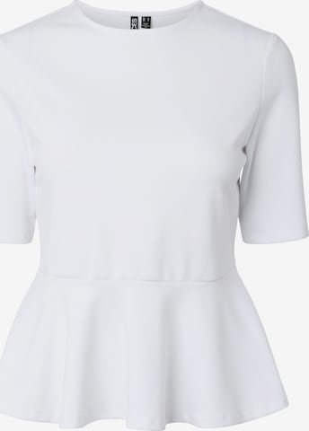 Chemisier 'PCAlisa' PIECES en blanc : devant