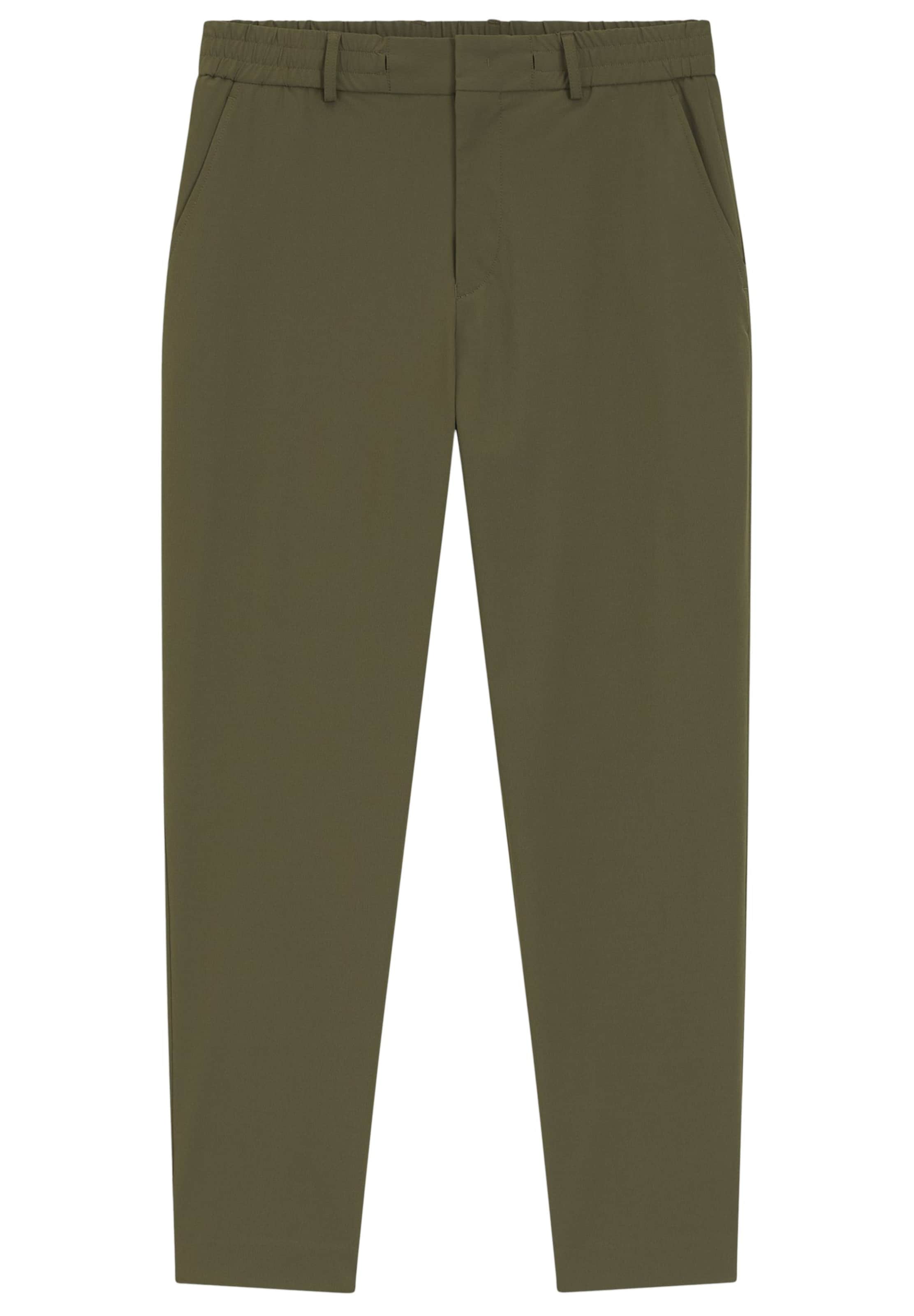 BOSS Tapered Chino Pants 'Perin' in Green: front