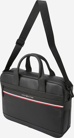 Sac d’ordinateur portable TOMMY HILFIGER en noir