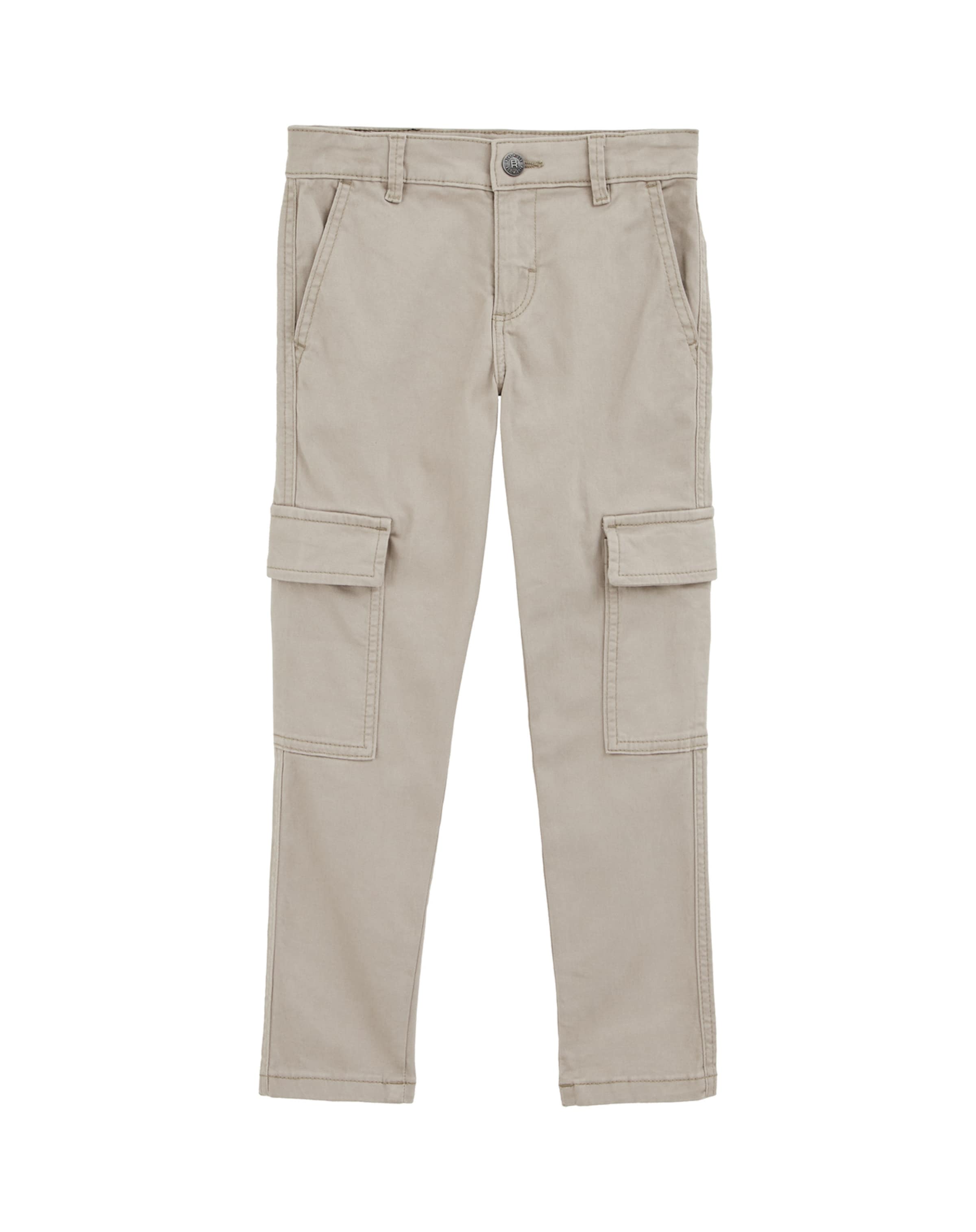 WE Fashion Слим фит Панталон в сиво: отпред