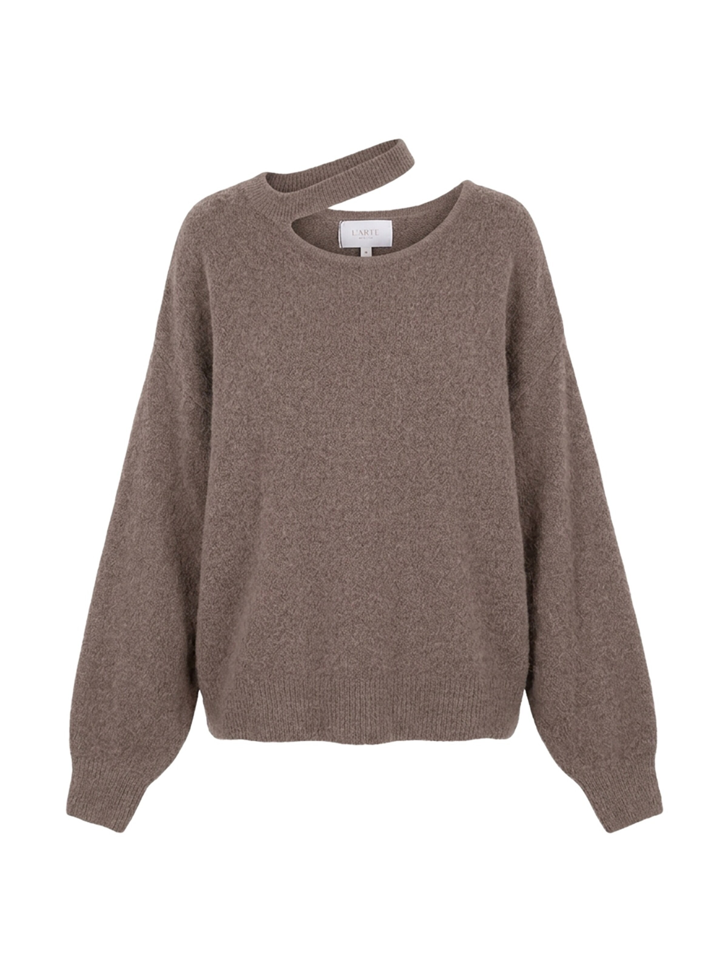 L'Arte Milano Strickjacke‌‌‌‌‌‌‌‌‌ in Braun: Vorderseite