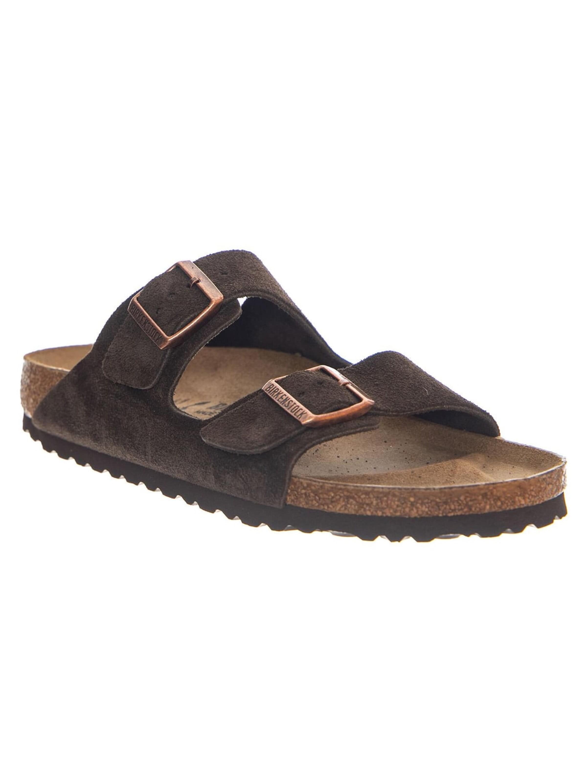 BIRKENSTOCK Sandaler 'Arizona Suede Leather Narrow Fit Mocha' i 37 i brun, Produktvisning