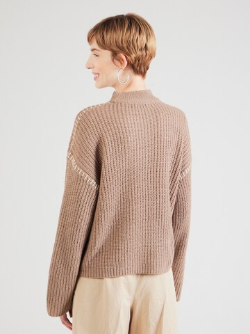 VILA Sweater 'VISigga' in Brown
