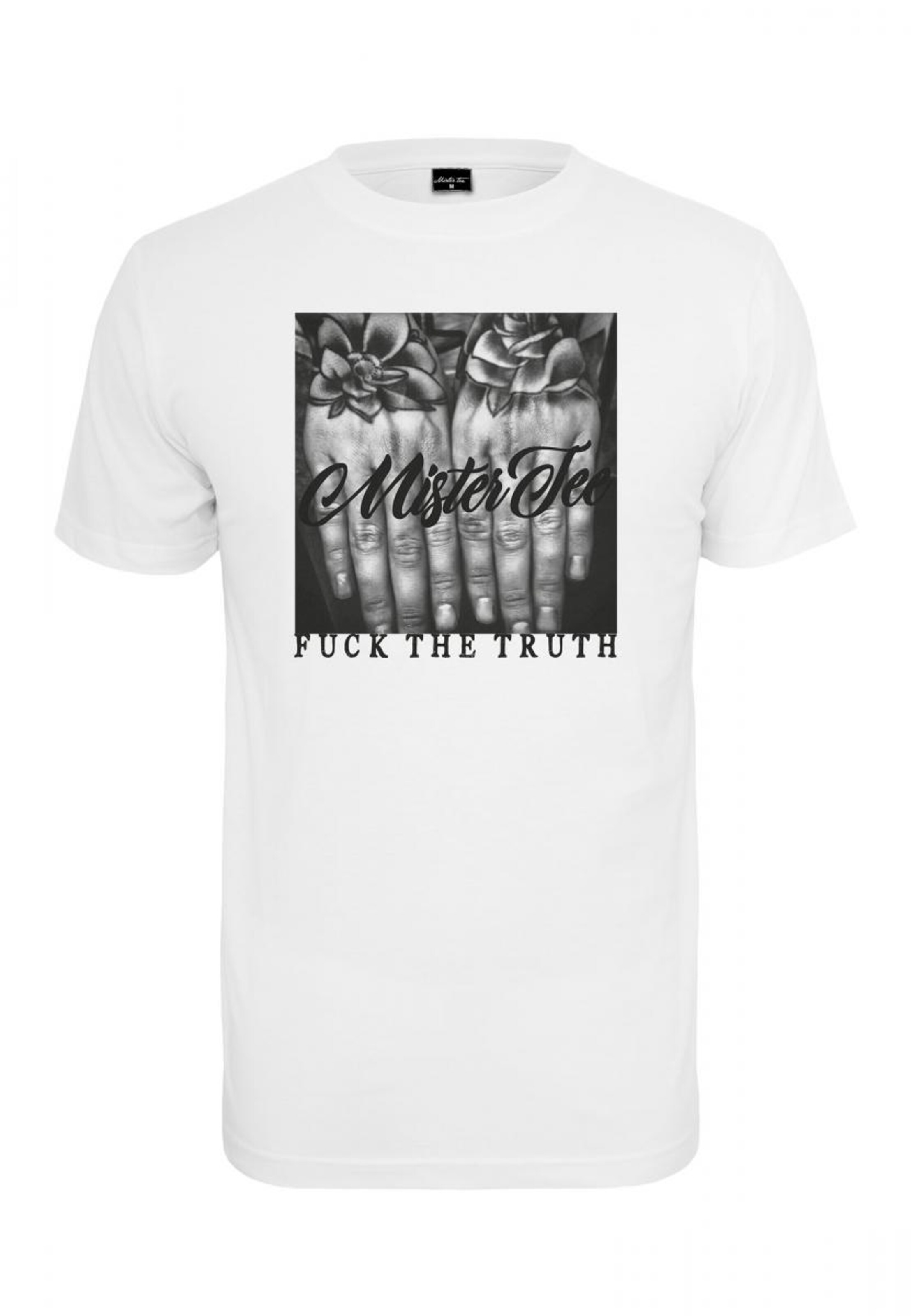 Mister Tee Shirt in Wit: voorkant
