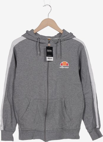 ELLESSE Sweatshirt & Zip-Up Hoodie in S in Grey: front