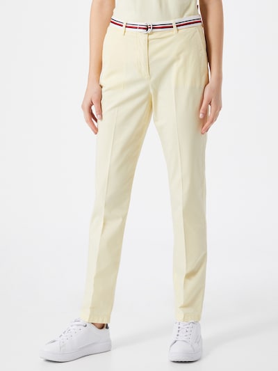 TOMMY HILFIGER Chino hlače u pastelno žuta, Prikaz modela