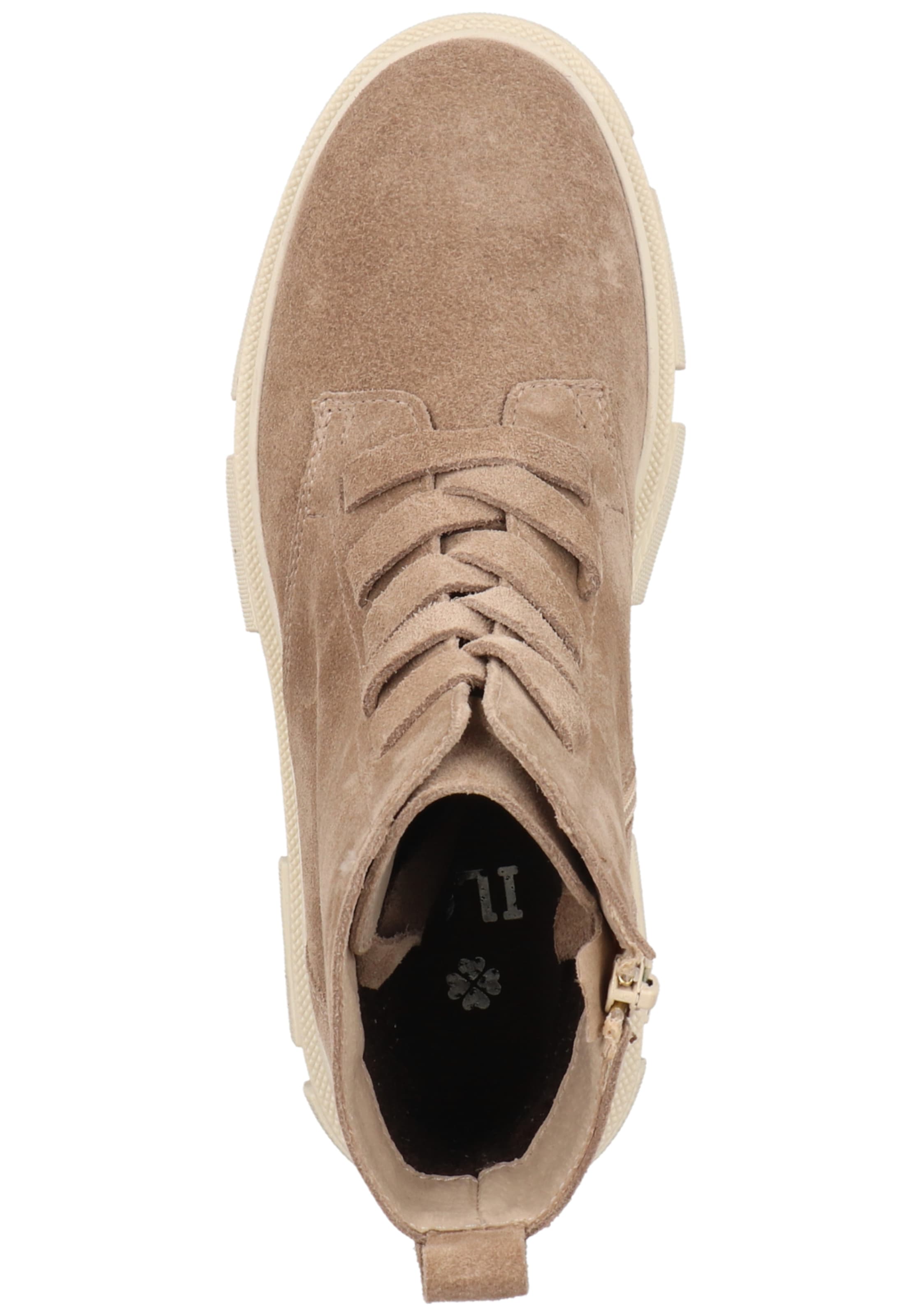 Bottines à lacets ILC en beige