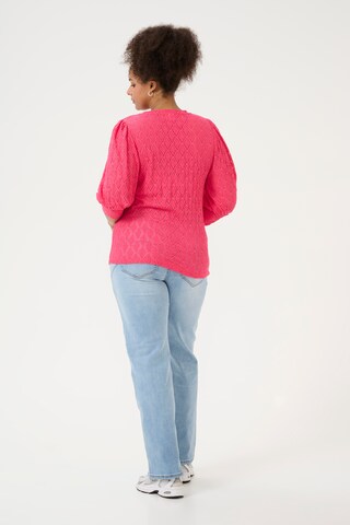 KAFFE CURVE Blouse 'KCTia' in Pink