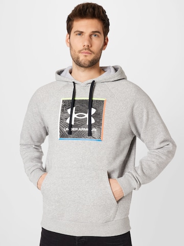 UNDER ARMOUR Athletic Sweatshirt 'Rival' in Grey: front