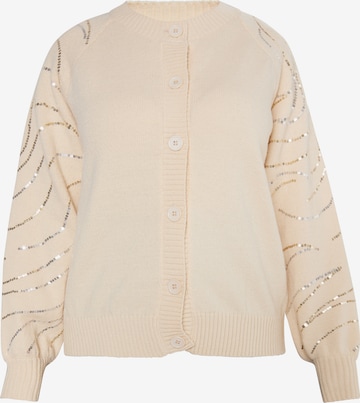 usha BLACK LABEL Strickjacke in Beige: predná strana