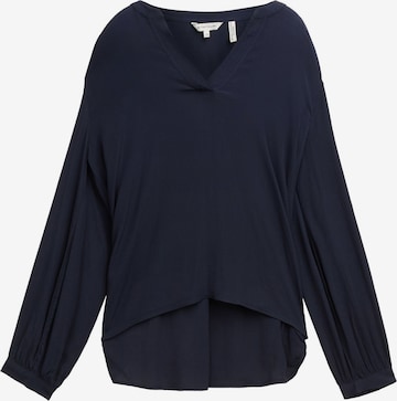 TOM TAILOR Blouse in Blauw: voorkant