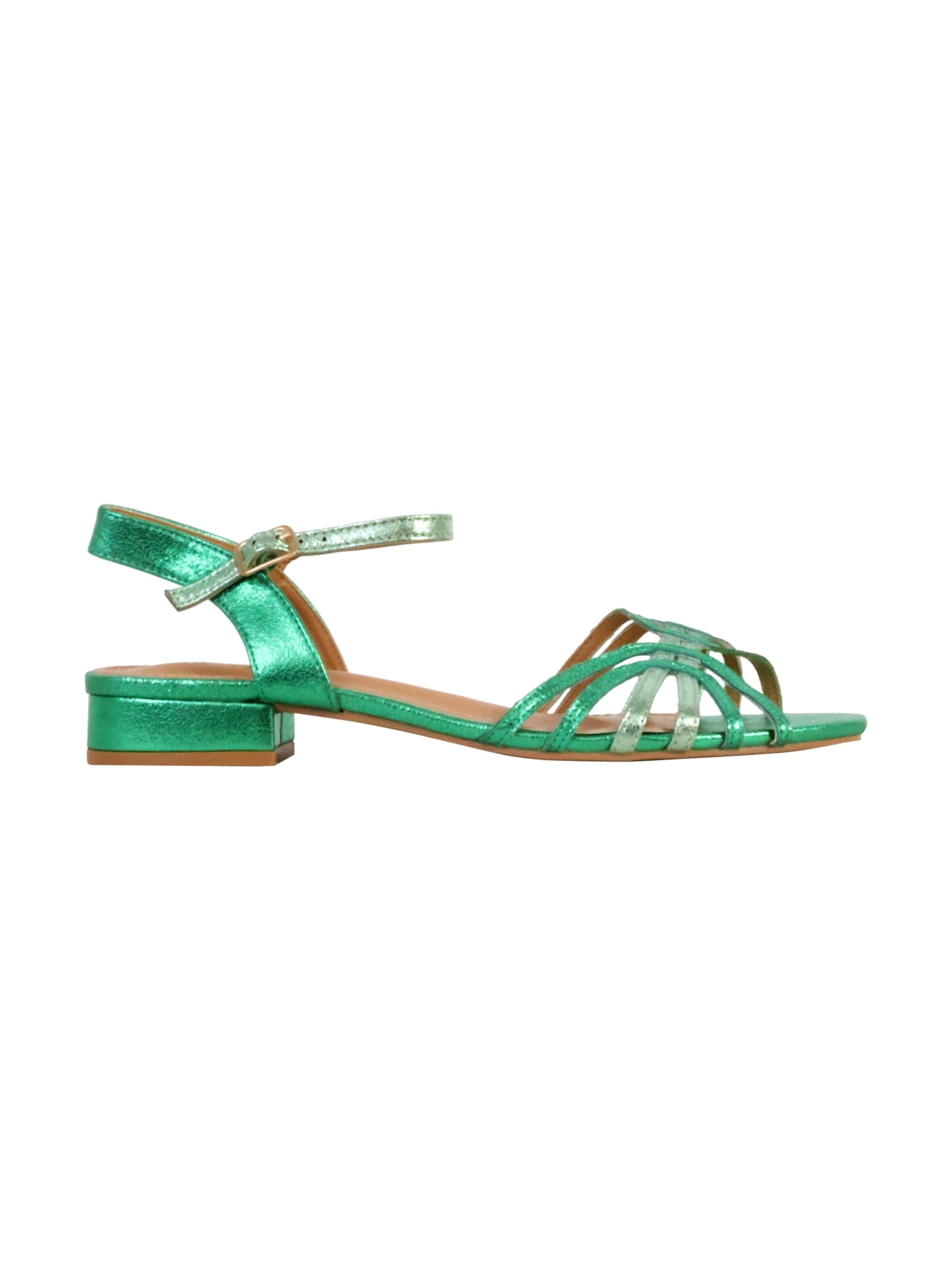 POTI PATI Sandale 'Supermodische Riemchensandalen'‌‌‌‌ in Grün: Vorderseite