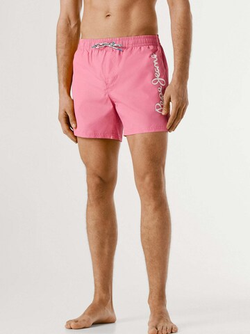 Pantaloncini da bagno di Pepe Jeans in rosa: frontale
